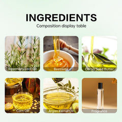 KASTWAVE Organic Rosemary Mint Hair Oil, Scalp Nourishing & Strengthening Serum, Promotes Hair Growth, Treats Dry Itchy Scalp & Split Ends, Anti-Dandruff, 5 oz (Rosemary 5 Oz)