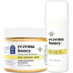 ECZEMA HONEY Original Skin-Soothing Cream & Face & Body Lotion Stick - Bundle for Sensitive & Dry Skin - Cruelty Free