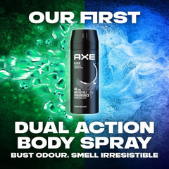 Axe Men Deodorant Body Spray for Long Lasting Odour Protection, Black, 48 hours Irresistible Fragrance, 150ml