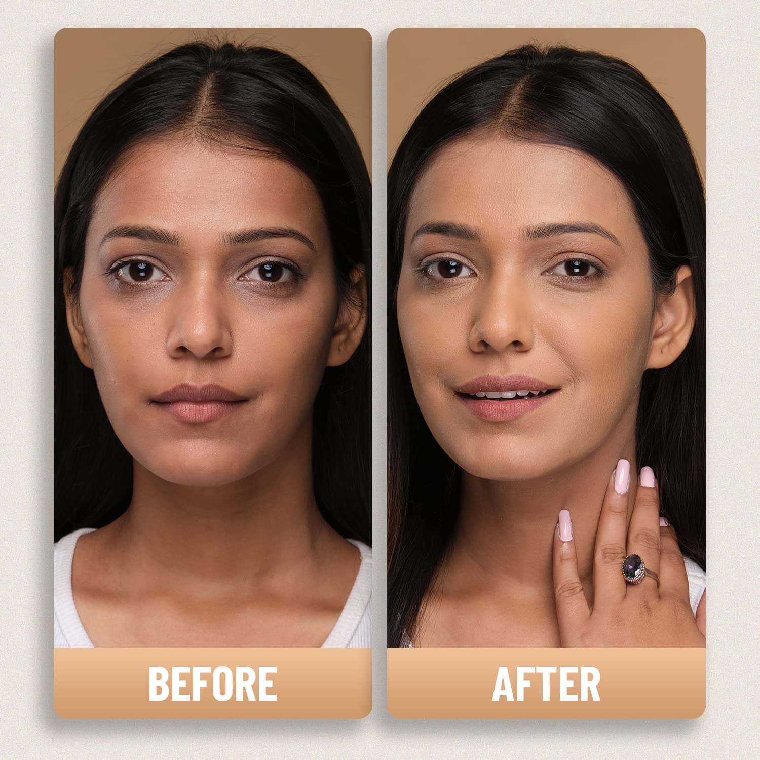 Swiss Beauty Studio Finish Full coverage Foundation, Face Makeup, Natural Beige, 30ml