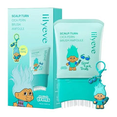 lilyeve SCALPTURN PDRN Scalp Serum with Brush + Trolls Keychain, 3.38 fl oz