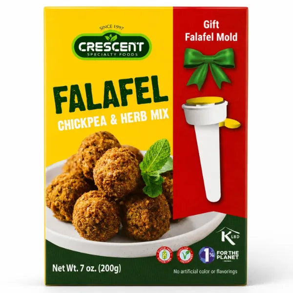 Crescent Specialty Food Falafel Mix with Mold, Chickpea & Herb Mix, Middle Eastern Falafel, 7 oz / 200g