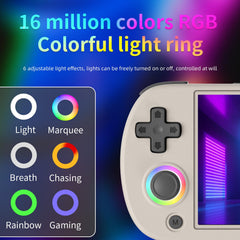 HANHIBR RG40XX H Retro Handheld Game Console, Linux OS Built-in 64G TF Card Retro Video Games Consoles 4.0 Inch IPS Screen Portable Pocket Video Player 5500+ Games (Gray)