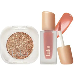 Laka Lid & Lip Duo Mono Eyeshadow #924 Cliff & Fruity Glam Lip Tint #131 Creamcha