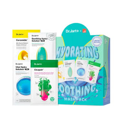 Dr.Jart+ Art Start Hydrating and Soothing Face Mask Value Set | 4 Korean Face Masks | Korean Skin Care Set