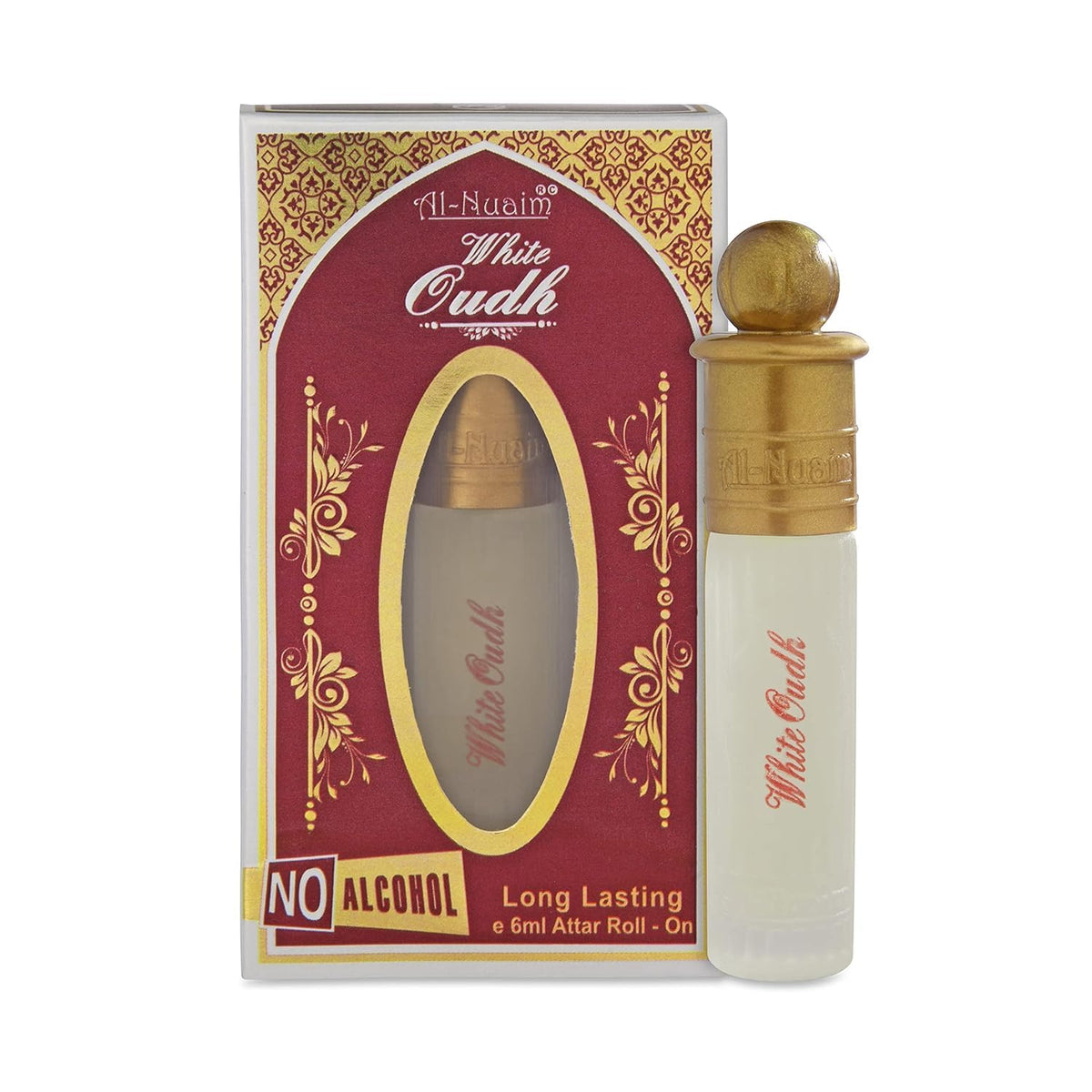 Al Nuaim Silver Series | White Oudh Alcohol Free Attar For Men - 6ml | Precious Oudh Blend | Aromatic Sensation |Long-Lasting Fragrance