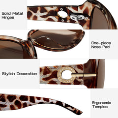 Joopin Sunglasses for Women Oversized Shades for Ladies Trendy Large Rectangle Sun Glasses UV Protection