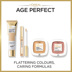 L'Oréal Paris Age Perfect Creamy Powder Foundation Compact - 305 Cream Beige, 10ml