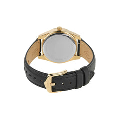 Fossil Women's Scarlette Mini Quartz Stainless Steel and Eco Leather Three-Hand Watch, Color: Gold, Black (Model: ES5149)