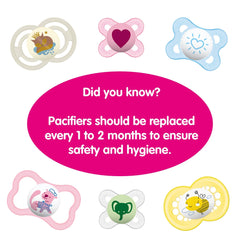 MAM Original Day & Night Baby Pacifier, Shape Helps Promote Healthy Oral Development, Glows in the Dark, 3 Pack, 6-16 Months, Unisex