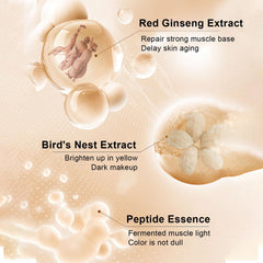 Foundation Liquid - 30g Long-Lasting Concealer Matte Foundation - Full Coverage Oil Control Long-Lasting Concealer Red Ginseng Matte Foundation