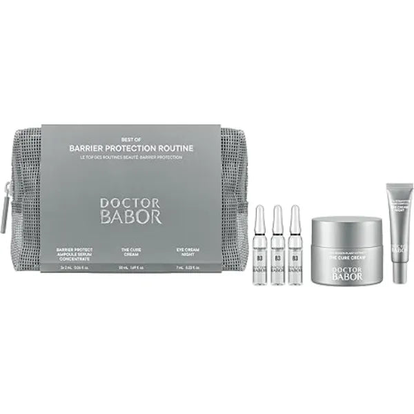 BABOR DOCTOR Barrier Protection Set Ampoule Serum, Eye Cream & Face Cream Skin Barrier Repair for Dry & Sensitive Skin