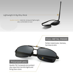 SUNGAIT Ultra Lightweight Rectangular Polarized Sunglasses UV400 Protection