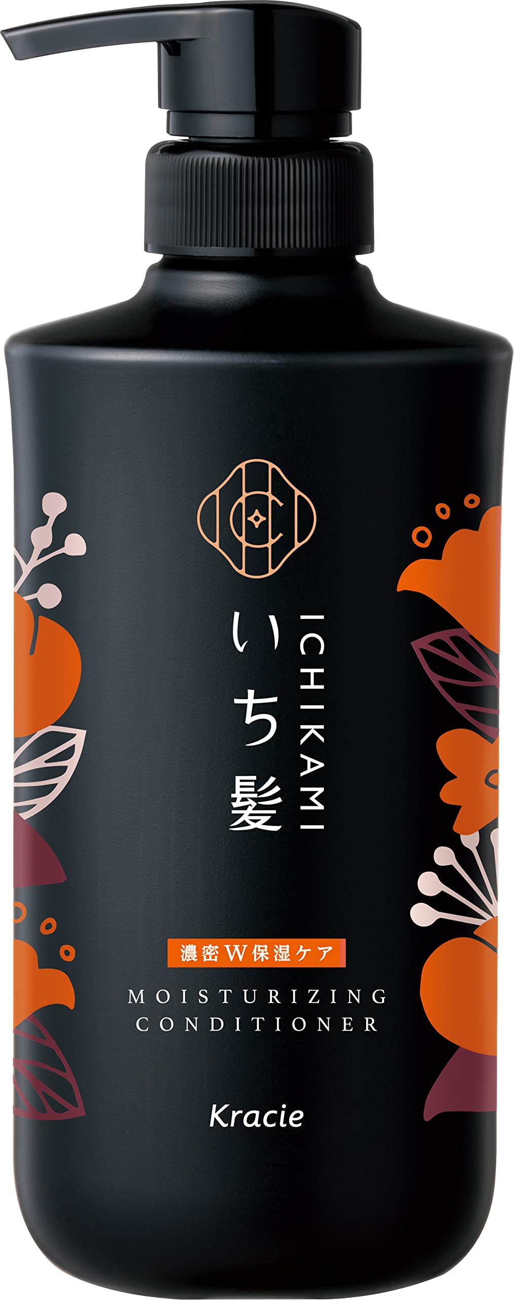 Ichikami Dense W Moisturizing Care Hair Conditioner Pump, Intense Moisture, Repair Damaged Hair and Protect Against Dryness, Friction - 480ml