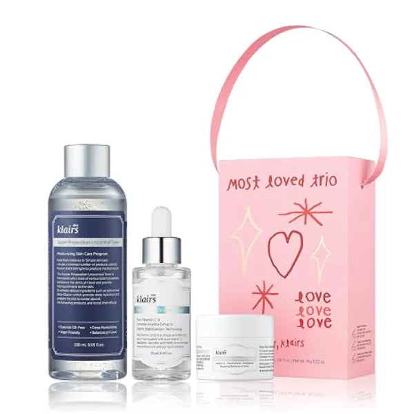 DearKlairs Most Loved Skincare Set Korean Toner Serum & Vitamin E Mask