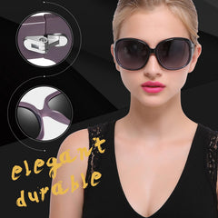 Joopin Polarized Sunglasses for Women, Ladies Big Frame Polarized Eyewear UV400 Protection Driving Fishing - Purple/Black