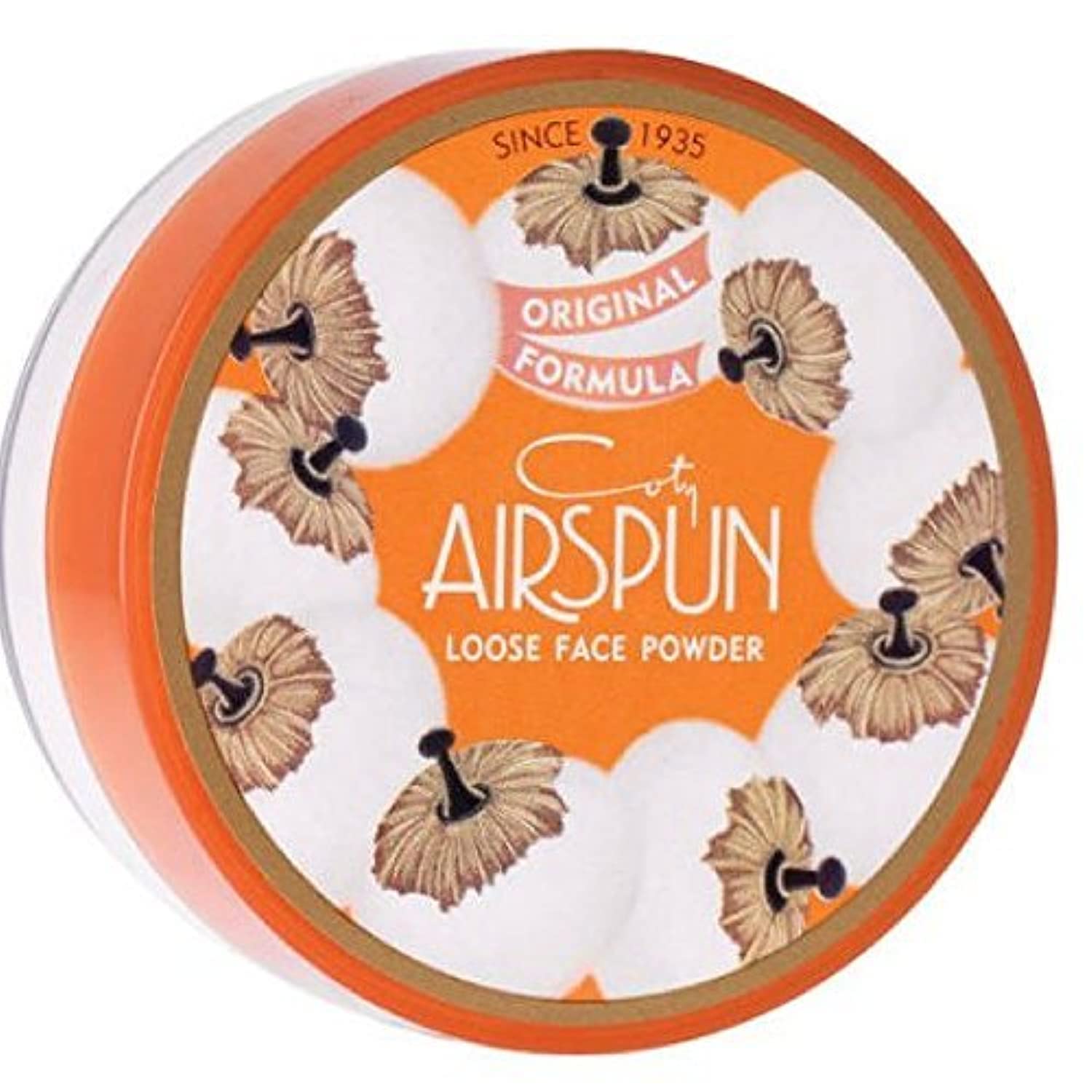 Airspun Coty Loose Face Powder 070-24 Translucent, 2.3 oz (Pack of 2)