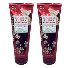 Bath & Body Works Gift Set of of 2 - 8 oz Body Cream - (Japanese Cherry Blossom), Full