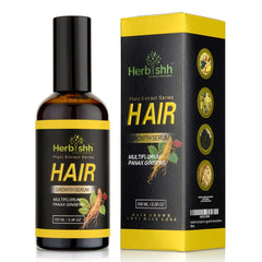 Herbishh Hair Growth Vitalizer Serum, Anti Hair Loss, Thinning, Repairs Hair Follicles, Promotes Thicker, Stronger Hair, And Promotes Hair Regrowth For Men And Women - 100ml