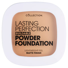 Collection Cosmetics, Lasting Perfection Buildable Powder Foundation, Medium Coverage, Lightweight Feel, Matte Finish, Buttermilk, 7.5g