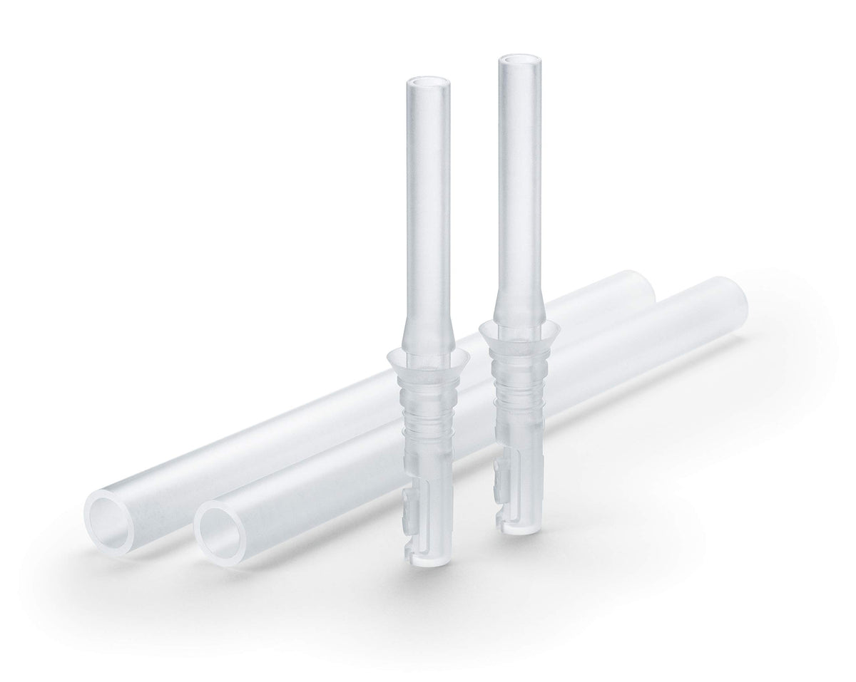 NUK Flexi Cup Soft Silicone Straw Leak Proof BPA 2 Pack Clear 24g