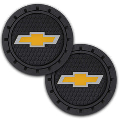 Plasticolor 000648R01 Chevy Bowtie Gold Cup Holder Coaster