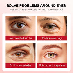 KASTWAVE 2Pcs Retinol Eye Stick, Retinol Eye Cream for Dark Circles Puffiness Under Eye Bags Fine Lines Wrinkles