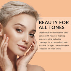 Color Me Beautiful Professional Moisture Complex Advanced Aloe Liquid Foundation 30ml | Sheer toMedium Coverage| Satin Semi Matte Finish | Ivory