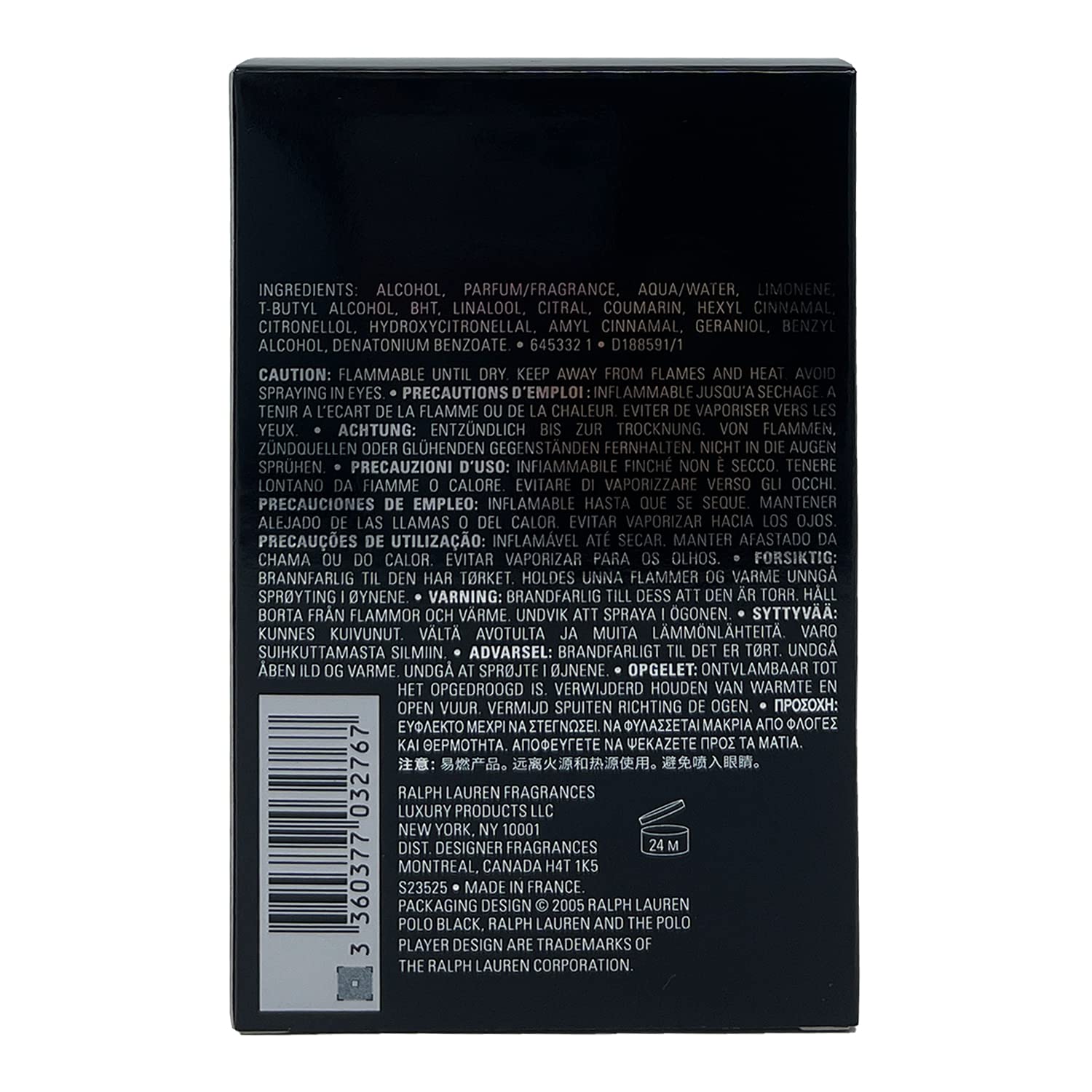 Polo Black by Ralph Lauren for Men - 4.2 oz EDT Spray