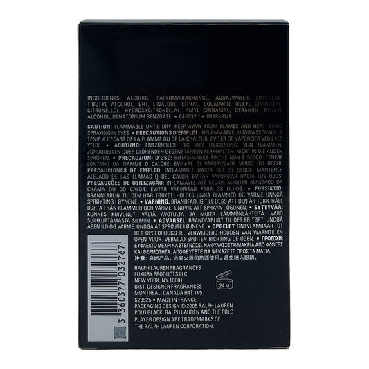 Polo Black by Ralph Lauren for Men - 4.2 oz EDT Spray
