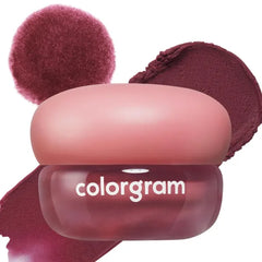 COLORGRAM NUDE BLUR JAM 05 HIP BERRY | Pudding Pot Lip & Cheek Tint with Whipped Mousse Texture | Velvet Matte Finish, Featherlight Blur Tint | Multi-Use Korean Makeup