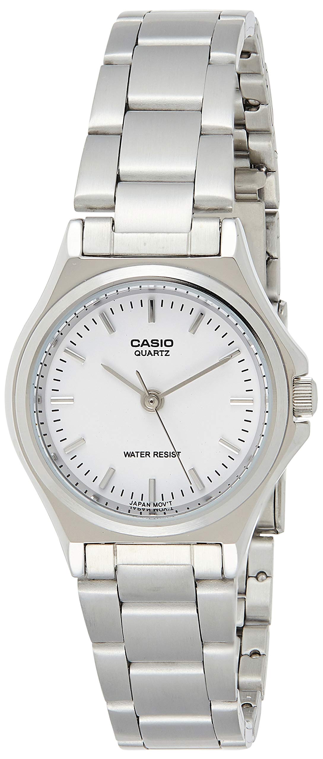 Casio Womens Quartz Watch, Analog Display and Leather Strap