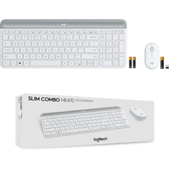 Logitech Combo MK470 Slim Wireless Keyboard & Mouse (920-009443) - Off White