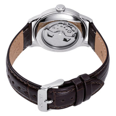 Orient Bambino 38mm - Klassische Herrenarmbanduhr mit Automatik Handaufzug, Lederarmband, Edelstahlgehäuse, Analoganzeige - RA-AC0M