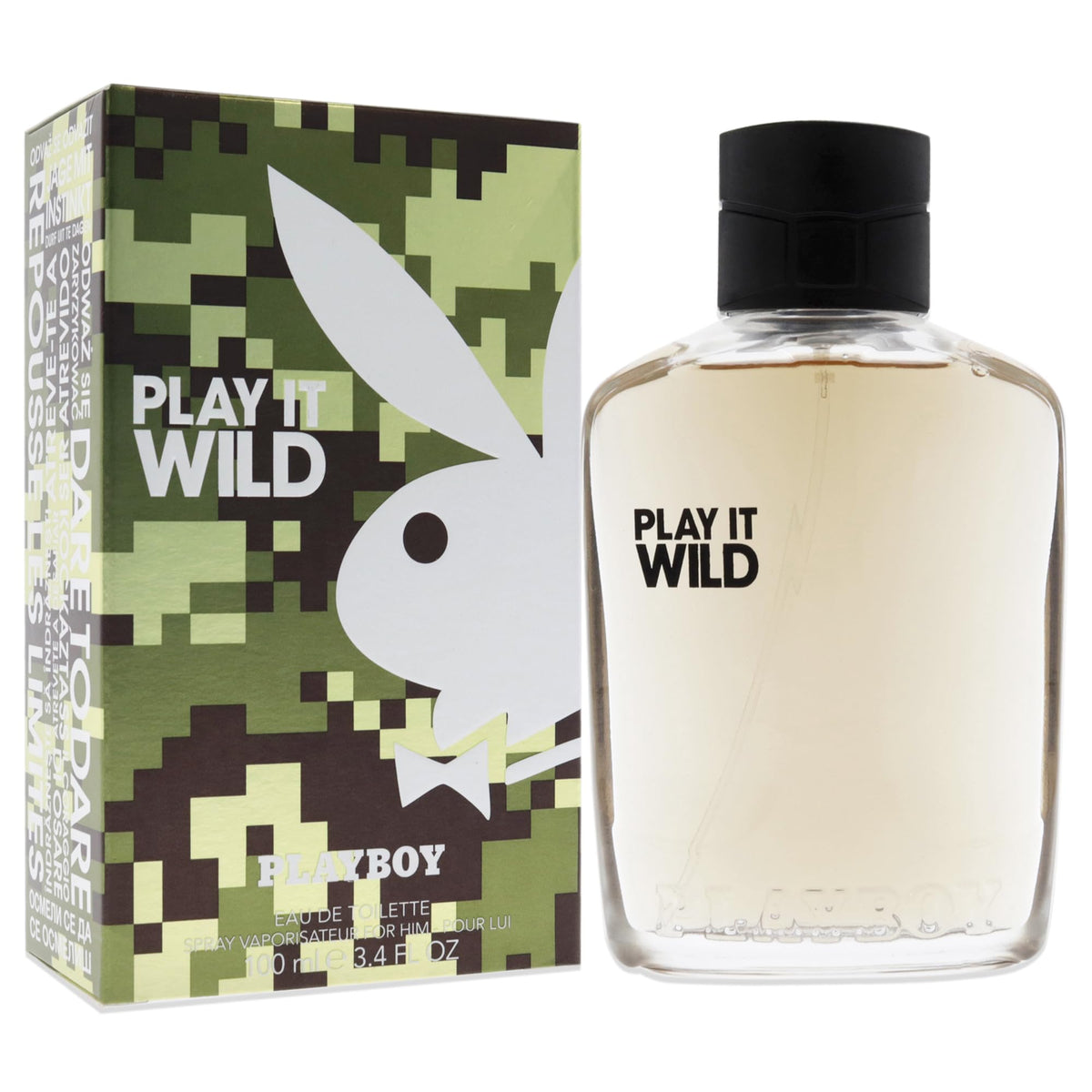 Playboy Play It Wild for Men, 3.4 oz EDT Spray