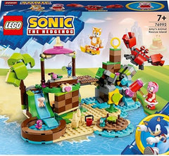 LEGO 76992 Sonic the Hedgehog Amy's Animal Rescue Island Playset, Buildable Toy with 6 Characters including Amy & Tails Figures, Gifts for Kids, Boys & Girls 7 Plus Years Old