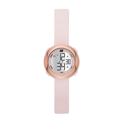 Skechers Women's Quartz Metal and Silicone Sports Digital Watch - Mini Digi Rose Gold, Blush