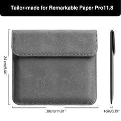 Kyayili Sleeve Case for Remarkable Paper Pro 11.8inch, Magnetic Closure, Scratch-Resistant, Water-Resistant, Protective Pouch Bag Case Cover with Pen Holder for Remarkable Paper Pro 11.8 inch