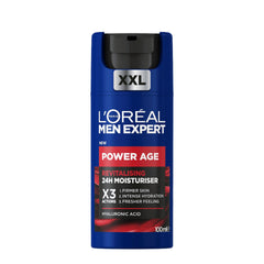 L’Oréal Paris men expert NEW Power Age Moisturiser, Hydrating & Revitalising Hyaluronic Acid Moisturiser for, designed for Ageing, Dry & Dull Skin 100ml