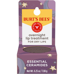 Burt's Bees pure Natural Overnight Intensive Lip treatment, Ultra- ing Lip Care- 0. 25 ounce