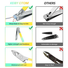 NALACAL Manicure Set Nail Clipper Kit - 18Pcs Professional Pedicure Care Tools Stainless Steel Women Mens Grooming Kit for Travel (Color)