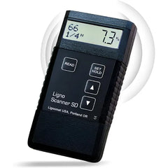 Lignomat Scanner SD Pinless Moisture Meter Wood Moisture Meter Detector for Wood Species, Panels, Floor Planks Dual Depth Humidity Tester for Woodworking and Flooring