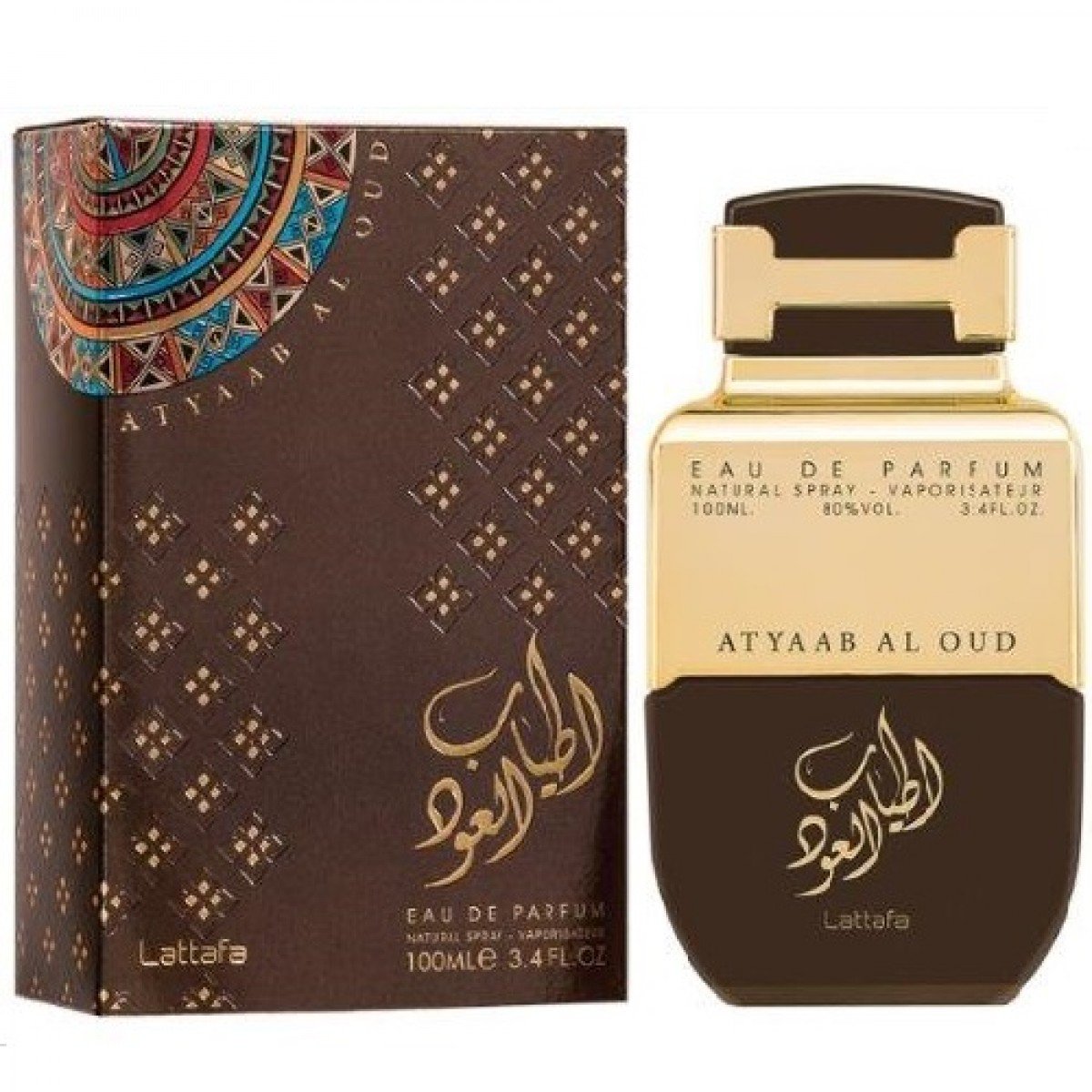 Lattafa Atyaab Al Oud Eau de Perfume For Unisex, 100 ml