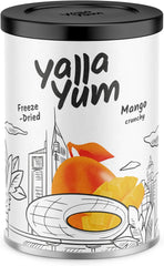 YallaYum Freeze-Dried Mango, 30g | 100% Fruit, Non-GMO, No Added Sugar, Gluten-Free,No Additives Added, Vegan, Made From 300g Fresh Mango | Healthy Snack for On-the-Go