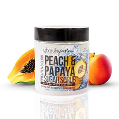 Urban Hydration Peach & Papaya Sugar Body Scrub – Exfoliating Body Scrub for Men and Women, Nourishes Skin, Removes Dead Skin Cells, Helps Reduce Dark Spots & Improve Texture – 8.5 oz