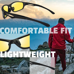 Joopin Polarized Sports Sunglasses for Men Women Driving Cycling Running Fishing Glasses UV400 Protection Wrap Around Shades Lenses