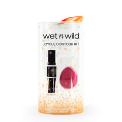 Wet n Wild Joyful Contour Kit, Dual-Ended Contour Stick Set with Makeup Sponge, Highlighter and Contour Stick with Easy-to-Blend Formula for a Defined and Chiselled Look, Makeup Giftset