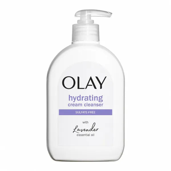 Olay Hydrating Cream Face Wash with Lavender Essential Oil, Sulfate-Free Hydrating Cleanser for Soft, Nourished Skin - 16 oz