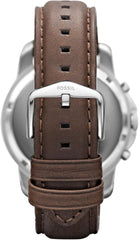 Fossil Leather Mens Quartz Watch Brown & Beige