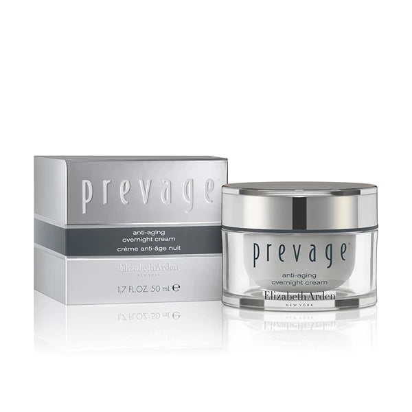 Elizabeth Arden PREVAGE Anti-Aging Night Cream for Women, Hydrating Face Moisturizer, Firming, Reduces Fine Lines & Wrinkles, With Antioxidant Idebenone Technology, 1.7 Oz